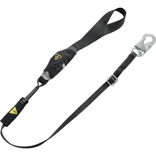V-Series Utility Energy Absorbing Lanyard, 6', Snap Hook Center, Snap Hook Leg Ends, Nylon Toolneeds Inc.