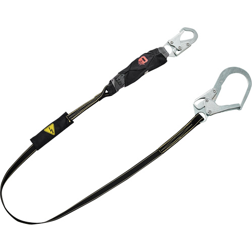 V-Series Welding Shock Absorbing Lanyard, 6', Snap Hook Center, Snap Hook Leg Ends, Kevlar&reg;/Nomex&reg; Toolneeds Inc.