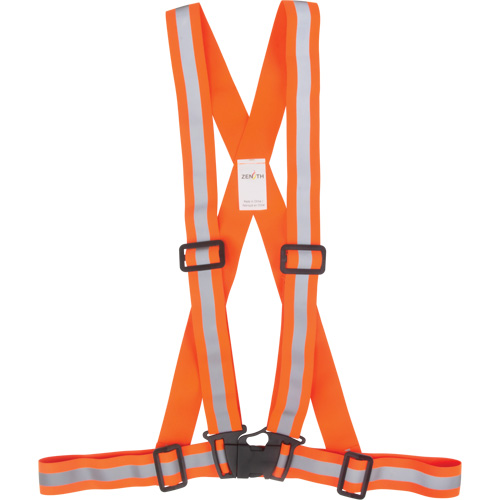 Traffic Harness, High Visibility Orange, Silver Reflective Colour, Medium Toolneeds Inc.