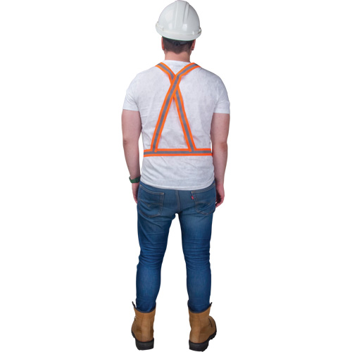 Traffic Harness, High Visibility Orange, Silver Reflective Colour, Medium Toolneeds Inc.