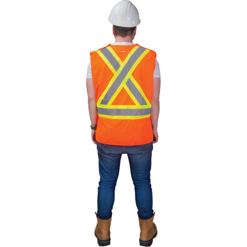 CSA-Compliant High-Visibility Surveyor Vest, High Visibility Orange, Large, Polyester Toolneeds Inc.