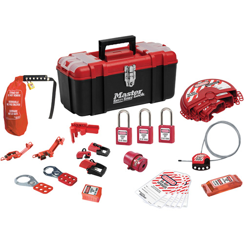 Standard Lockout Kit with Zenex Thermoplastic Locks, Electrical/Valve Kit, 27 Components Toolneeds Inc.
