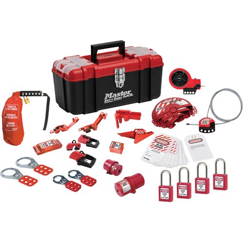 Premier Lockout Kit with Zenex Thermoplastic Locks, Electrical/Valve Kit, 27 Components Toolneeds Inc.