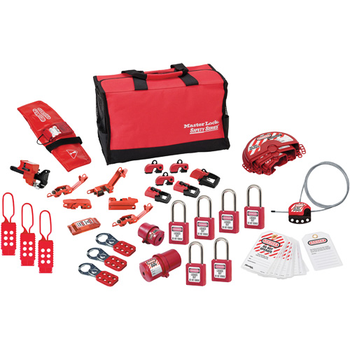 Premier Lockout Kit with Zenex Thermoplastic Locks, Electrical/Valve Kit, 34 Components Toolneeds Inc.