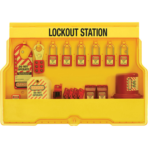 Premier Electrical Lockout Station, Thermoplastic Padlocks, 16 Padlock Capacity, Padlocks Included Toolneeds Inc.