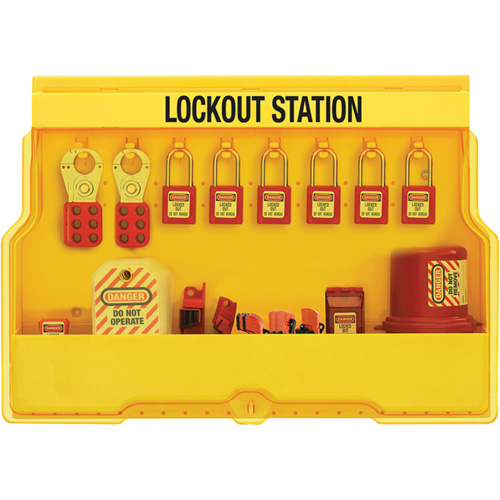 Premier Electrical Lockout Station, Thermoplastic Padlocks, 16 Padlock Capacity, Padlocks Included Toolneeds Inc.