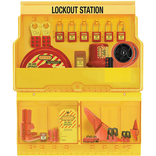 Premier Valve & Electrical Deluxe Lockout Station, Thermoplastic Padlocks, 32 Padlock Capacity, Padlocks Included Toolneeds Inc.