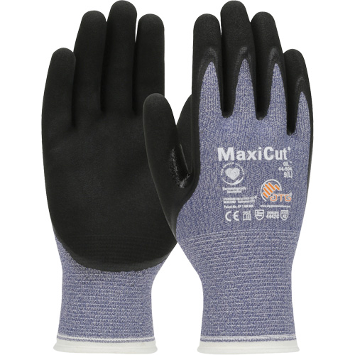 Gants r&eacute;sistants aux coupures dans un milieu de travail huileux ATG MaxiCut, Taille Grand, Calibre 15, Rev&ecirc;tement Nitrile, Enveloppe en Fil technique, ASTM ANSI niveau A3/EN 388 niveau 4/EN 388 niveau C Toolneeds Inc.