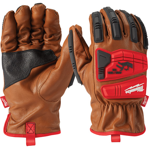 Goatskin Impact Gloves, Small, Grain Leather Palm Toolneeds Inc.
