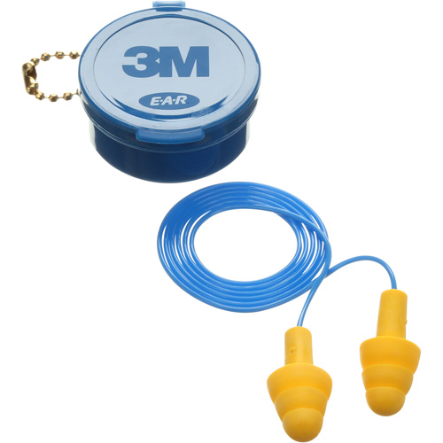 E-A-R Ultrafit Premolded Earplugs, Corded, Pair - Plastic Case, 25 dB NRR, One-Size Toolneeds Inc.
