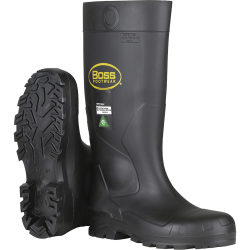 Dynamic Boss&reg; Full Safety Boot, PVC, Steel Toe, Size 6, Puncture Resistant Sole Toolneeds Inc.