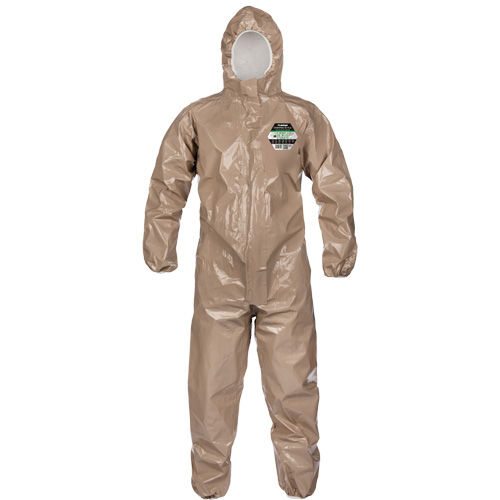 Coveralls, ChemMax 4 Plus, Large, Brown Toolneeds Inc.