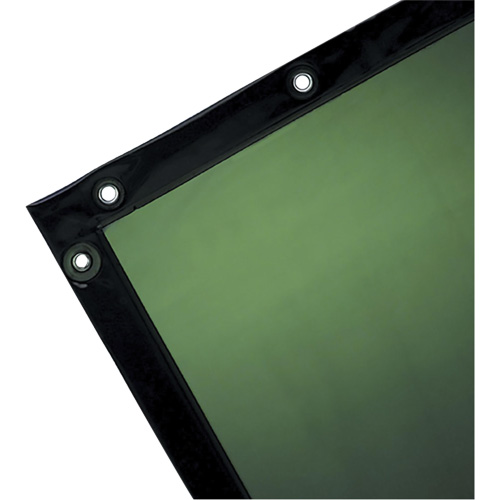 Welding Curtain, 72" x 72", Moderate Transparency, Green Toolneeds Inc.