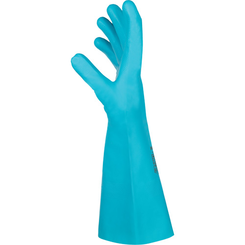 Flextril Chemical Gloves, Size 7, 12.5" L, Nitrile, Nylon Inner Lining Toolneeds Inc.