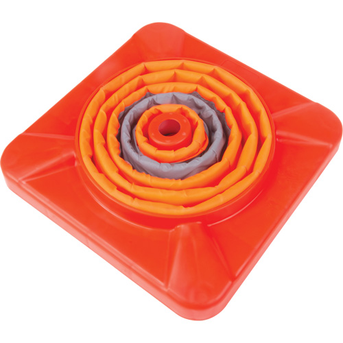 C&ocirc;ne de signalisation repliable, 18" h, Orange Toolneeds Inc.