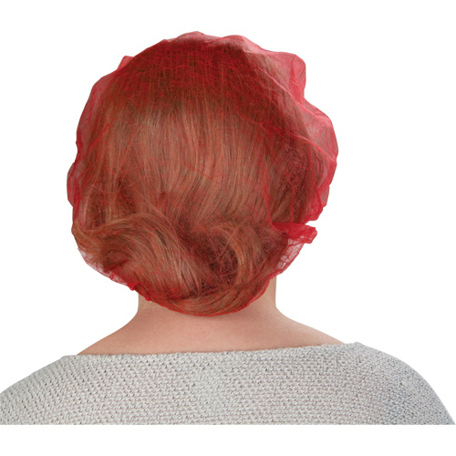 Bouffant Caps, Polypropylene, 21", Red Toolneeds Inc.