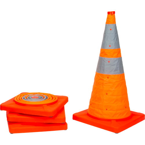 C&ocirc;ne de signalisation repliable, 28" h, Orange Toolneeds Inc.
