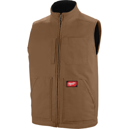 Heavy-Duty Sherpa-Lined Vest, Men's, Small, Brown Toolneeds Inc.
