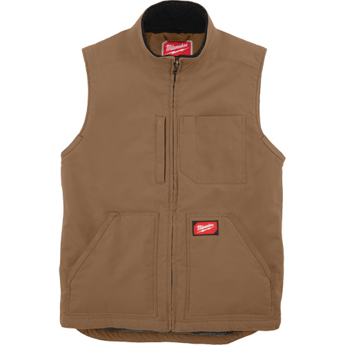Heavy-Duty Sherpa-Lined Vest, Men's, Small, Brown Toolneeds Inc.