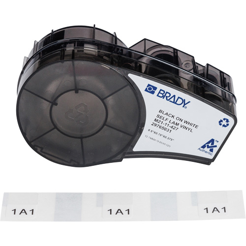 Self-Laminating Wrap Around Labels with Ribbon, Black Toolneeds Inc.