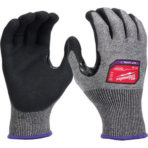 High-Dexterity Dipped Gloves, Size Small, 18 Gauge, Nitrile Coated, Nylon/Polyethylene/Tungsten Shell, ASTM ANSI Level A7/EN 388 Level F Toolneeds Inc.