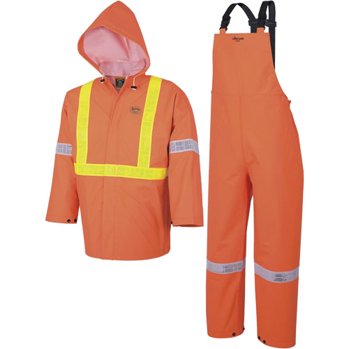 R85 Ensemble imperm&eacute;able de s&eacute;curit&eacute; 3 pi&egrave;ces ignifuge Element FR, PVC, Petit, Orange haute visibilit&eacute; Toolneeds Inc.