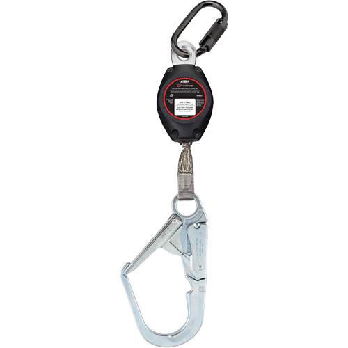 Dynamic Large Snap Hook Self-Retracting Lifeline, 7', Polyester, Swivel Toolneeds Inc.
