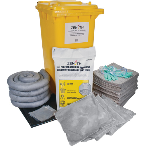 Premium Spill Kit, Universal, Bin, 63 US gal. Absorbancy Toolneeds Inc.