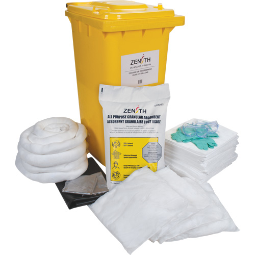 Premium Spill Kit, Oil Only, Bin, 63 US gal. Absorbancy Toolneeds Inc.