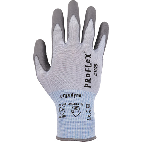 Gants r&eacute;sistant &agrave; la coupe Proflex 7025, Taille Petit, Calibre 18, Rev&ecirc;tement Polyur&eacute;thane, Enveloppe en Nylon/PEHP/Spandex, ASTM ANSI niveau A2/EN 388 niveau B Toolneeds Inc.