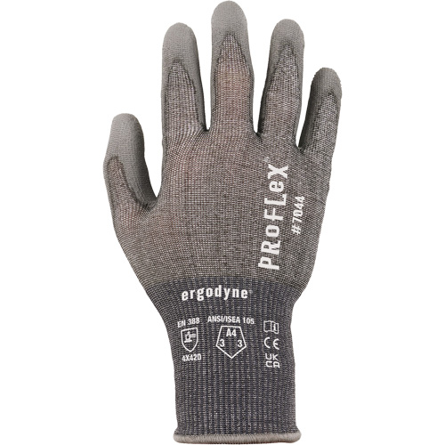 Gants r&eacute;sistant &agrave; la coupe Proflex 7025, Taille Petit, Calibre 18, Rev&ecirc;tement Polyur&eacute;thane, Enveloppe en Nylon/PEHP/Spandex, ASTM ANSI niveau A2/EN 388 niveau B Toolneeds Inc.