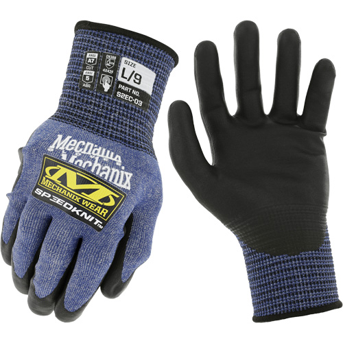 Gants r&eacute;sistants aux coupures SpeeKnit S2EC03, Taille Petit/7, Calibre 18, Rev&ecirc;tement Ur&eacute;thane, Enveloppe en PEHP/Tungst&egrave;ne, ASTM ANSI niveau A7/EN 388 niveau F Toolneeds Inc.
