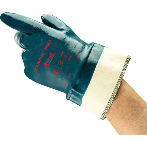 Nitrotough N660 Gloves, 9, Nitrile Coating, Cotton Shell Toolneeds Inc.