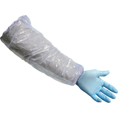 Sleeves, 16" long, Polyethylene, White Toolneeds Inc.