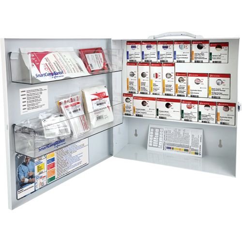 Armoire pour premiers soins SmartCompliance, R&eacute;pond &agrave; la norme CSA Z1220-17 type 2 environnements &agrave; faible risque, Petit (2-25 travailleurs) Toolneeds Inc.