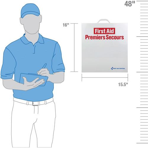 Armoire pour premiers soins SmartCompliance, R&eacute;pond &agrave; la norme CSA Z1220-17 type 2 environnements &agrave; faible risque, Moyen (26-50 travailleurs) Toolneeds Inc.