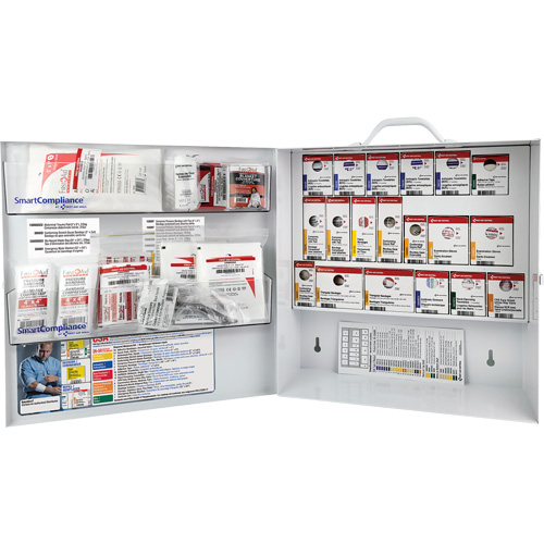 Armoire pour premiers soins SmartCompliance, R&eacute;pond &agrave; la norme CSA Z1220-17 type 2 environnements &agrave; faible risque, Moyen (26-50 travailleurs) Toolneeds Inc.