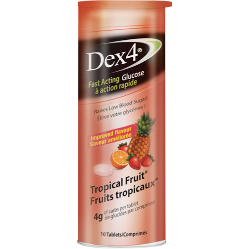 Comprim&eacute;s de glucose Dex4 Dynamic Toolneeds Inc.