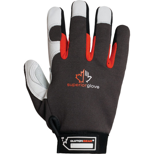 Gants de m&eacute;canicien Clutch Gear Thinsulate, Paume Cuir fleur de ch&egrave;vre/Cuir refendu, Taille Petit/7 Toolneeds Inc.