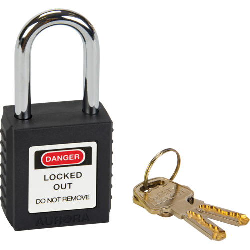 Lock for Lockouts, Safety Padlock, Keyed Different, Thermoplastic, 1-1/2" Width Toolneeds Inc.