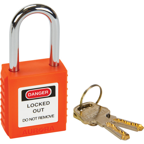 Lock for Lockouts, Keyed Different, Thermoplastic, 1-1/2" Width Toolneeds Inc.