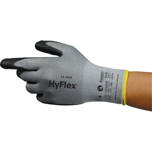 HyFlex&reg; 11-645 Cut-Resistant Gloves, Size 5, 13 Gauge, Polyurethane Coated, Intercept Shell, ASTM ANSI Level A4/EN 388 Level D Toolneeds Inc.