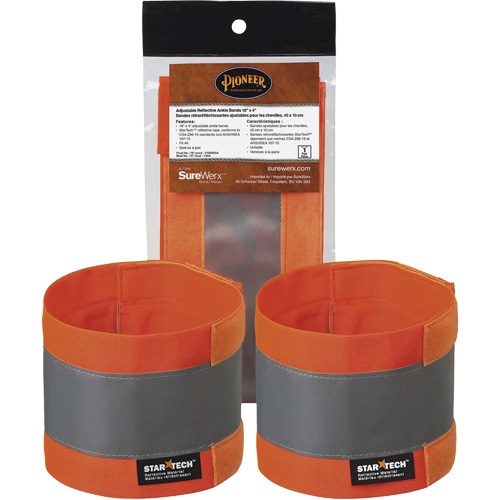142A Bandes de cheville ajustables haute visibilit&eacute; Toolneeds Inc.