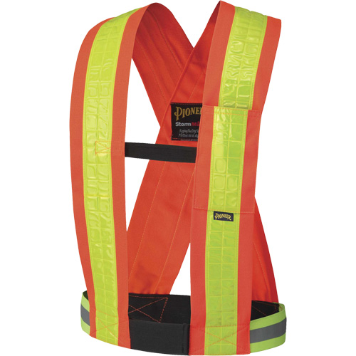 5593 Safety Sash, High Visibility Orange, Yellow Reflective Colour, One Size Toolneeds Inc.