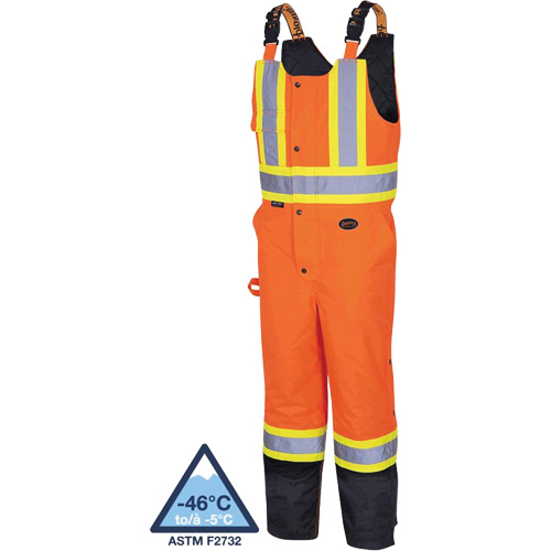 5040BB Salopettes matelass&eacute;es imperm&eacute;ables, Polyester, T-petit, Noir/Orange haute visibilit&eacute; Toolneeds Inc.
