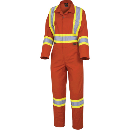 5514W Women's Safety Coveralls, X-Small, High Visibility Orange Toolneeds Inc.