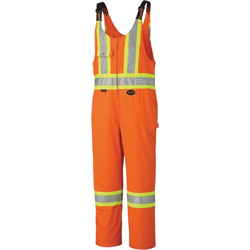 6617Z Safety Overalls with Leg Zippers, Poly-Cotton, 36, High Visibility Orange Toolneeds Inc.