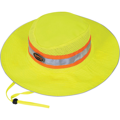 279 Chapeau de garde forestier avec sangle, Jaune lime haute visibilit&eacute;, Polyester Toolneeds Inc.