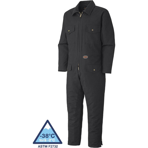 520A Combinaisons en toile de coton matelass&eacute;e, Hommes, Noir, Taille Petit Toolneeds Inc.