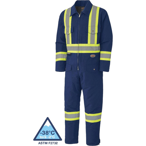 5539A Quilted Duck Coveralls, Small, Navy Blue Toolneeds Inc.